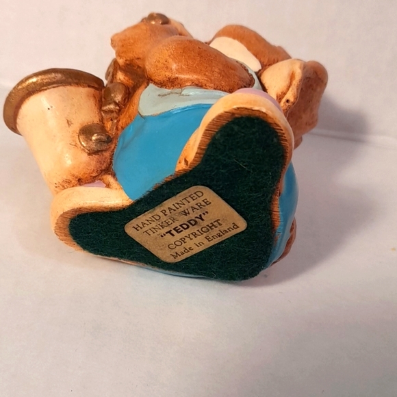 ๐ Adorable Vintage Teddy Bunny Rabbit England Stoneware Figurine - Picture 4 of 4